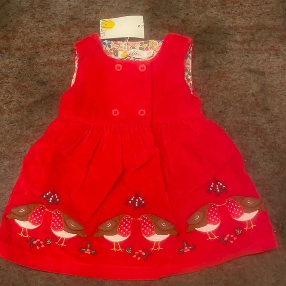 Baby Boden | Dresses | Nwt Baby Boden Christmas Dress 3m | Poshmark